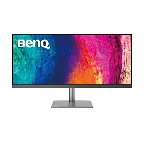 BenQ PD3420Q 34” 2K Ultrawide Monitor for Macs/Designers | 21:9 | 3440x1440 WQHD | IPS | AQCOLOR | P3, sRGB | Factory-Calibrated | USB-C | KVM | Hotkey Puck G2 | ICCsync | DualView | Delta E ≤ 3