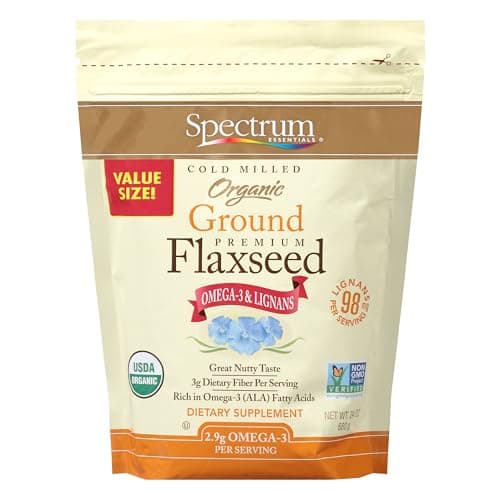 Spectrum Essentials Organic Shelf Stable Flax Oil 8 Ounce 12 per Case ...