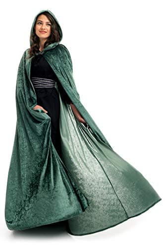 Amazon.com: Little Adventures Deluxe Velvet Adult Cloak Cape with Lined ...