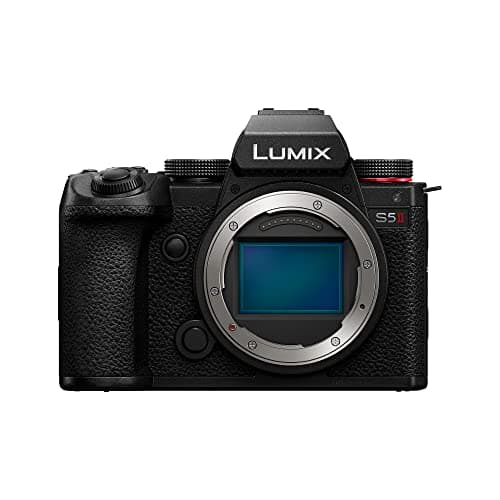 Panasonic DCS5M2 LUMIX S5II Mirrorless Camera, 24.2MP Full Frame with Phase Hybrid AF, New Active I.S. Technology, Unlimited 4:2:2 10-bit Recording