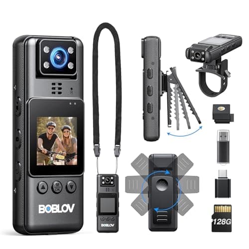 BOBLOV Body Camera With Vide…
