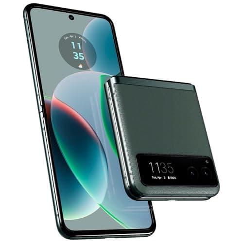 Motorola Moto Razr 5G 2023 (128GB, 8GB) 6.9" Foldable AMOLED, Snapdragon 7 Gen 1, Android 13 (AT&T Unlocked for États-Unis 5G & Global 4G) XT2323 (w/Fast Charger, Sage Green) (Renewed)
