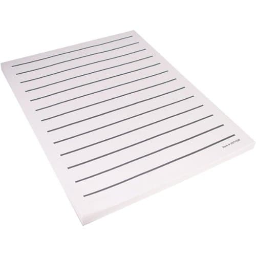 Three Packs Low Vision Thick Line Writing Paper, 5.5 x 8.5