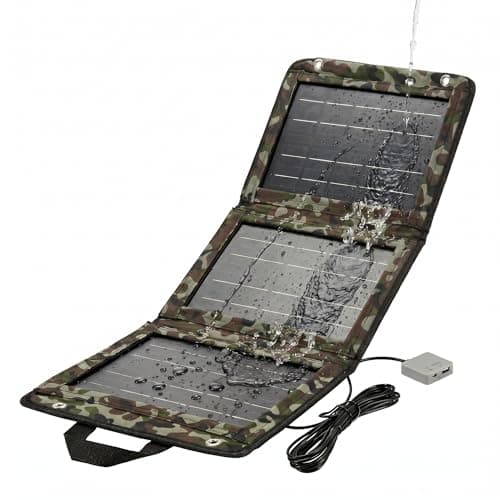 Nekteck 28W Portable Solar Panel Charger, Waterproof Camping Gear Solar ...