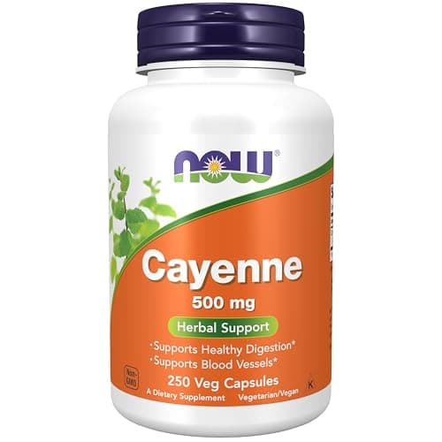 Cayenne Pepper (Capsaicina), 500mg 250 Capsule Now Foods