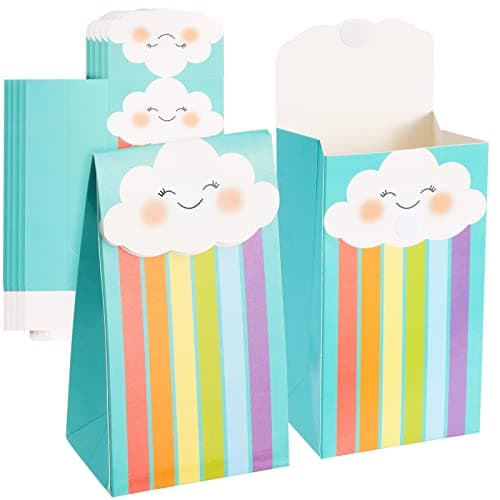 Amazon.com: BLUE PANDA 24 Pack of Pastel Party Favor Bags with Gold ...