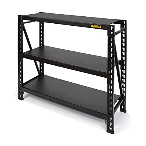 DEWALT Yellow 4-Tier Steel Garage Storage Shelving Unit (77 in. W x 72 ...