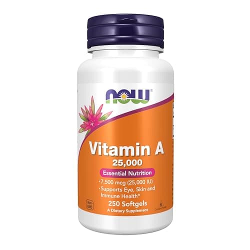 Amazon.com: Now Foods Vitamin A, 25000 IU from Fish liver oil, 250 ...
