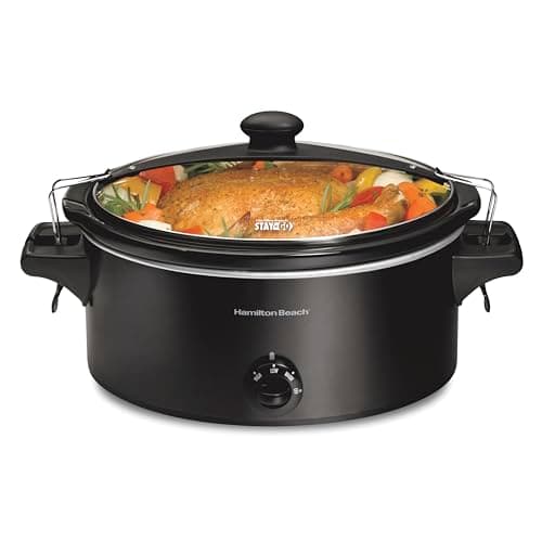 Crock-Pot 7-Quart Cook & Carry Programmable Slow Cooker with Easy-Clean Lid (SCCPVL710-S)