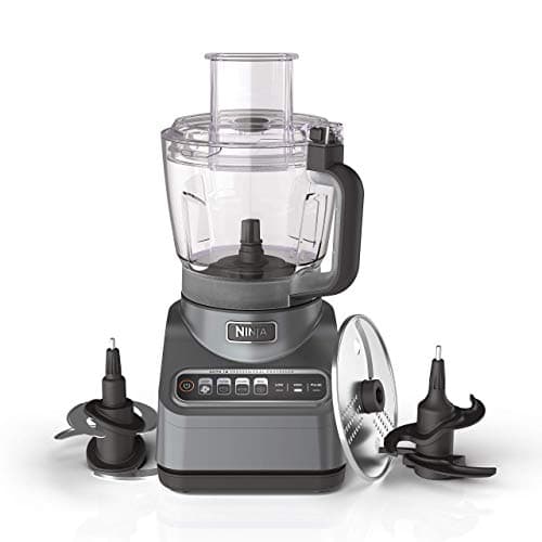 Ninja Professional Plus Food Processor 850-Watts With Auto-iQ Preset Programs Chop Puree Dough Slice Shred With a 9-Cup Capacity and a Silver Stainless Finish (BN600C) - American Version