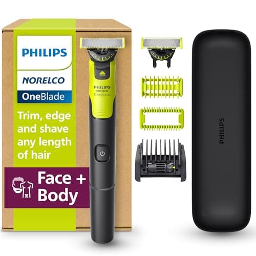 Philips OneBlade 360 Pro, Wet & Dry, Trim, Edge & Shave with the 12 lengths Precision Comb, QP6541/16