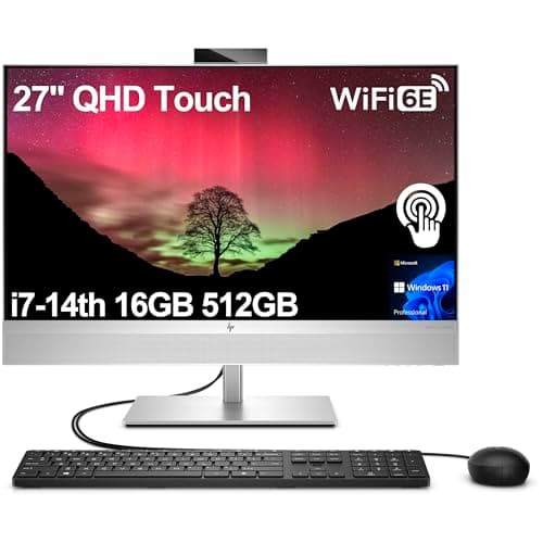 HP EliteOne 870 G9 All-in-One Computer - Intel Core i7 14th Gen i7-14700 - vPro Technology - 16 GB - 512 GB SSD - 27" QHD Touchscreen - Desktop - Intel Q670 Chip - 2560 x 1440 - Windows 11 Pro - Intel