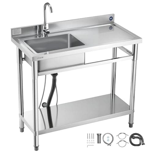 VEVOR Stainless Steel Outdoor Sink Station