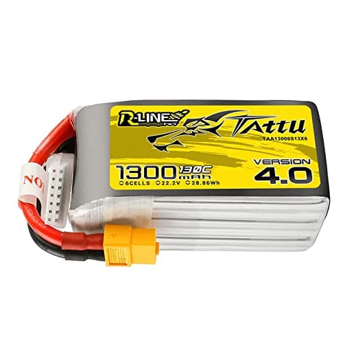Tattu R-Line Version 4.0 1300mAh 6S 130C Lipo Battery Pack