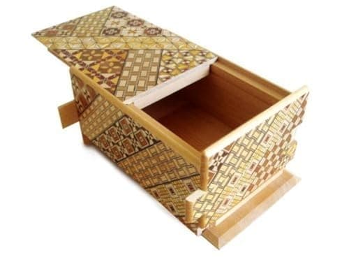 Japanese Yosegi Puzzle Box 5 Sun 21 Moves by Bene Gifts by Bene Gifts