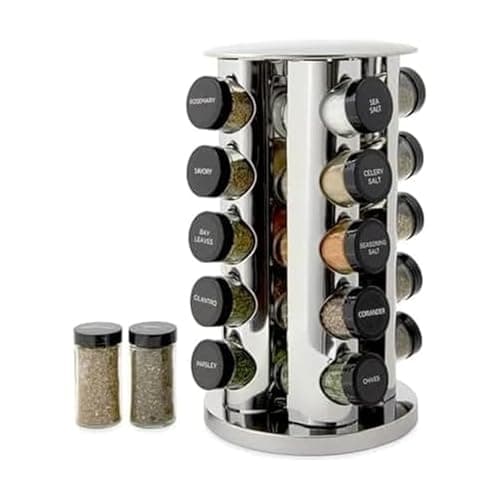 Porte-épices rotatif Kamenstein de 20 bocaux