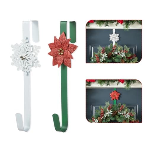 Snowflake Door Hanger Winter Door Decor Let It Snow Decor - Etsy