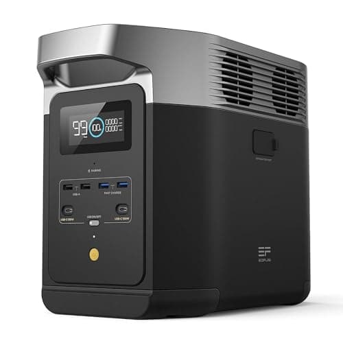EF ECOFLOW DELTA 2 Portable Power Station, 1024Wh LiFePO4 Battery, Fast Charging, Use as a Solar Generator(Solar Panel Optional) for Home Backup Power, Camping & RVs
