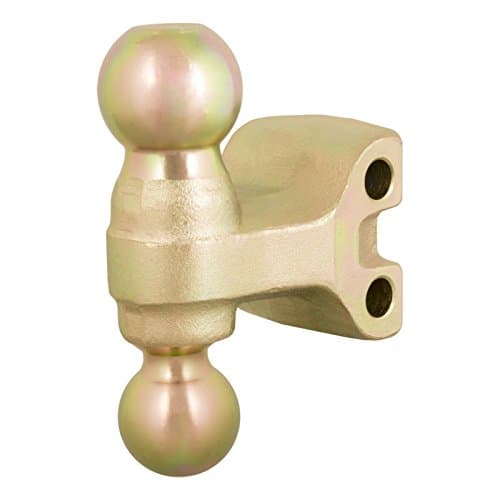 CURT 45900 Adjustable Trailer Hitch Ball Mount, 2-Inch Receiver, 6-Inch Drop, 2 and 2-5/16-Inch Balls, 14,000 lbs , Black