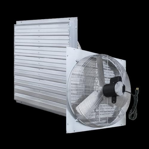 J&D Manufacturing VPES Series Shutter Exhaust Fan - www.storegrower.com