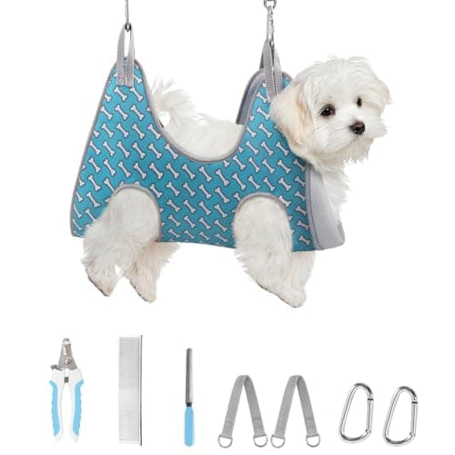 Supet Dog Grooming Hammock Harness for Cats Dogs, Relaxation Pet ...