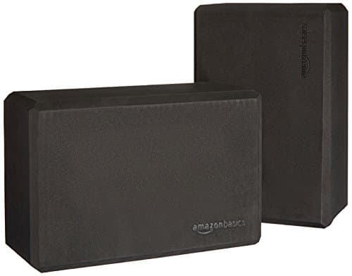 Amazon Basics Foam Yoga Blocks - 4 x 9 x 6 Inches, Set of 2, Purple
