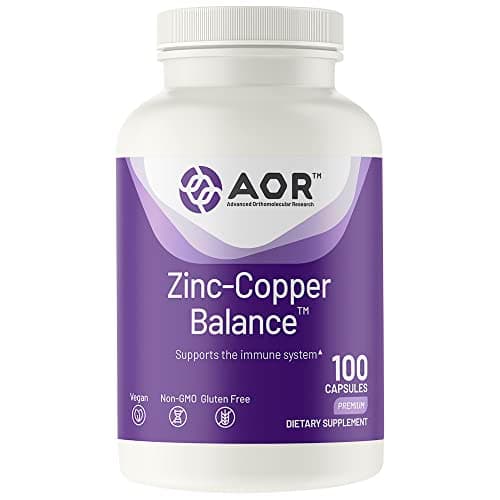 Advanced Orthomolecular Research AOR, Zinc-Copper Balance, 100 Capsules