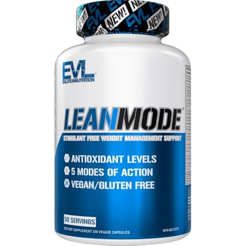Evlution Nutrition LeanMode - Weight Management Support Supplement to Complement Diet & Exercise - With CLA, Green Tea Extract, Garcina Cambogia, Green Coffee Bean and gal-Carnitine - 50 Servings