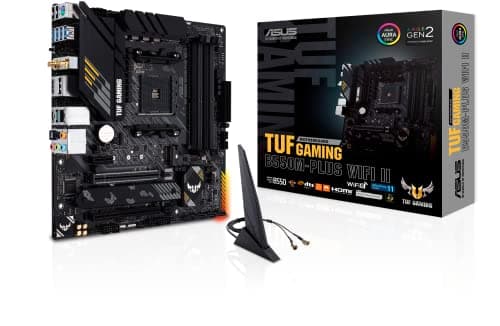 ASUS TUF GAMING B550M-PLUS WIFI II AM4 Micro ATX AMD Motherboard ...