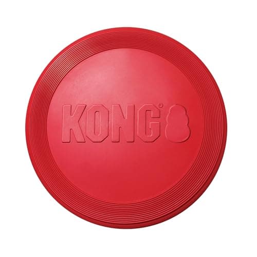 KONG Flyer - Durable Rubber Flying Disc Dog Toy - For Large Dogs
