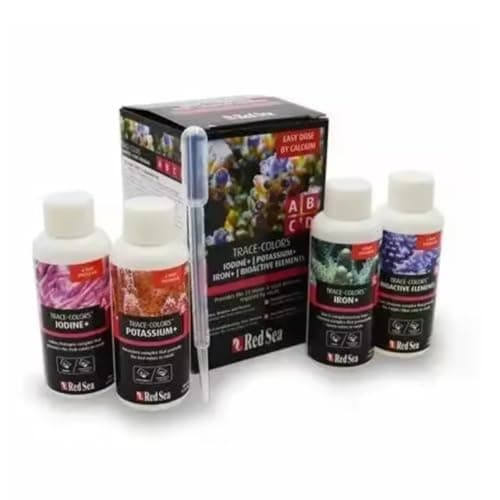 RedSea Trace ABCD Set Contains 31 Coral Trace Elements Related to Biological Functions Hard Coral Soft Tissue Pigments