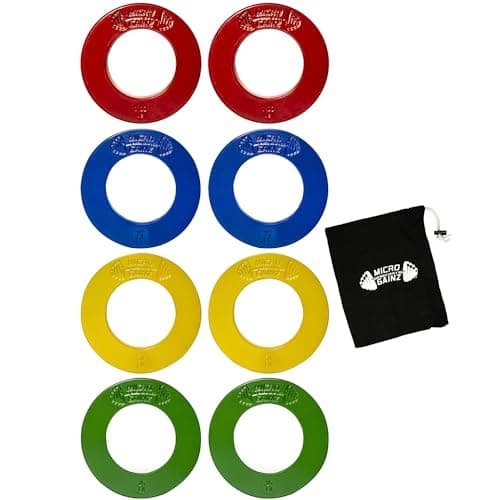 Micro Gainz Calibrated Fractional Weight Plate Set of 2 Plates, Choose Set (.25LB-1.25LB), Designed for Olympic Barbells for Strength Training & Micro Loading Bar Weights, Made in USA (Set of 1.25lb)