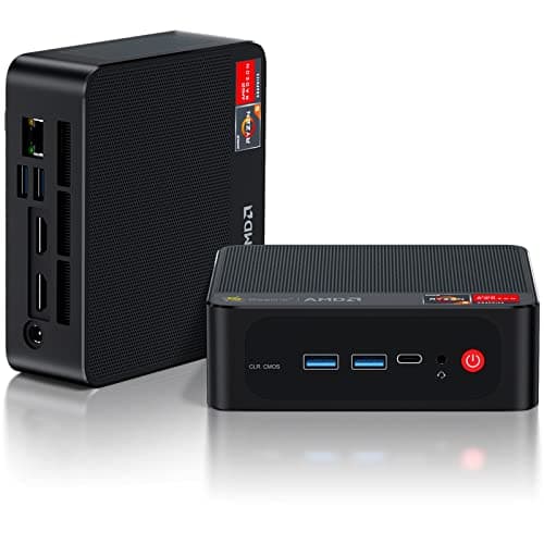 Beelink SER5 Mini PC Wins 11 Pro, AMD Ryzen 5 5600H (up to 4.2GHz) 6C/12T, 32GB DDR4 500GB M.2 NVME SSD Graphics 7 core 1800 MHz, Mini Gaming Computer WiFi 6E/BT5.2/Triple Display Dual HDMI+Type-C
