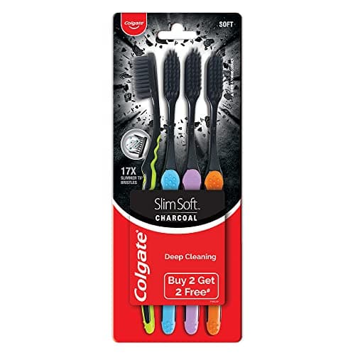 Brosse à dents Colgate Slim Soft Charcoal