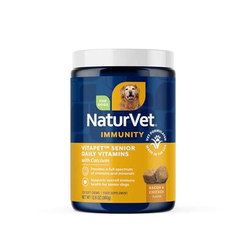 NaturVet VitaPet Senior Daily Vitamins Plus Glucosamine