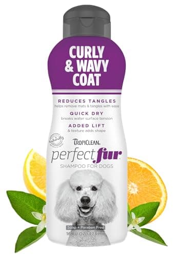 Tropiclean Perfect Fur Curly & Wavy Coat Shampoo for Dogs- 16oz | Velocity