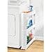 Amazon.com: mDesign Slim Plastic Rolling Laundry Utility Cart, Portable ...