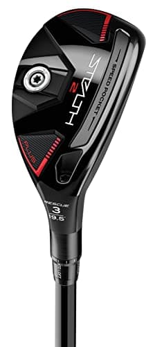 Left Handed TaylorMade Stealth 2 Plus Rescue 19.5 * 3H Hybrid Regular Mitsubishi Chemical Kai'li Red HY 75