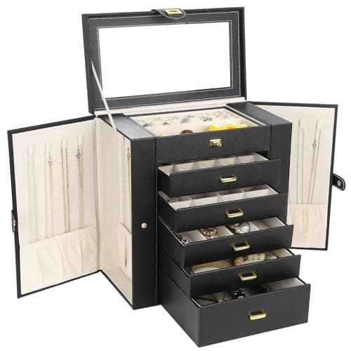 Kendal Large Leather Jewelry Box
