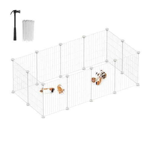 SONGMICS Small Animal Playpen with Cable Ties