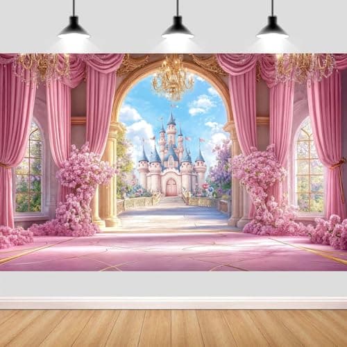 Funnytree-photocall-background-fairy-tale-wonderland-rainbow-castle ...