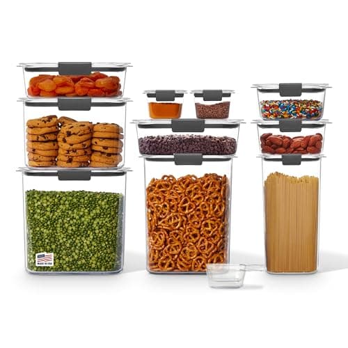 Rubbermaid Brilliance Tritan Airtight Pantry Food Storage 8-Pc Set, 2.8 ...