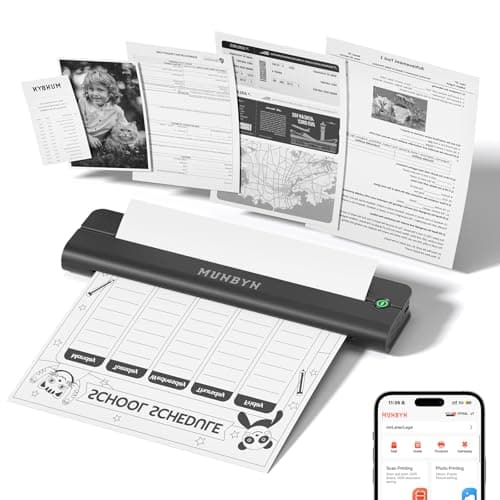MUNBYN Portable Bluetooth Thermal Printer ITP01