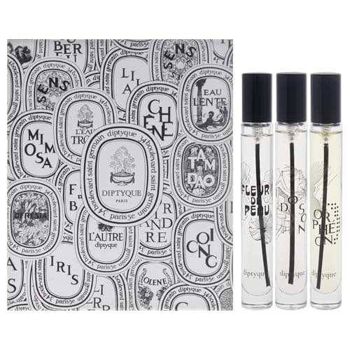 Diptyque Discovery Mini Set 0.34oz Fleur de Peau EDP Spray, 0.34oz Do Son EDP Spray, 0.34oz Orpheon EDP Spray Unisex 3 Pc Mini Gift Set