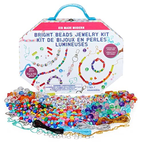 Kid Made Modern Bright Beads Jewelry Kit | Camp