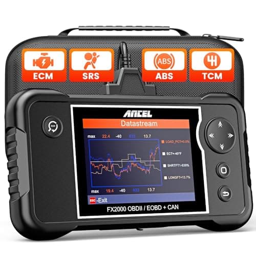 ANCEL OBD2 Scanner,FX2000 Car Scanner ABS SRS Transmission Airbag OBDII Scanner Diagnostic Tool, Check Car Engine Code Reader, Vehicle Scan Tool, OBD Diagnostic Scanner for All Cars