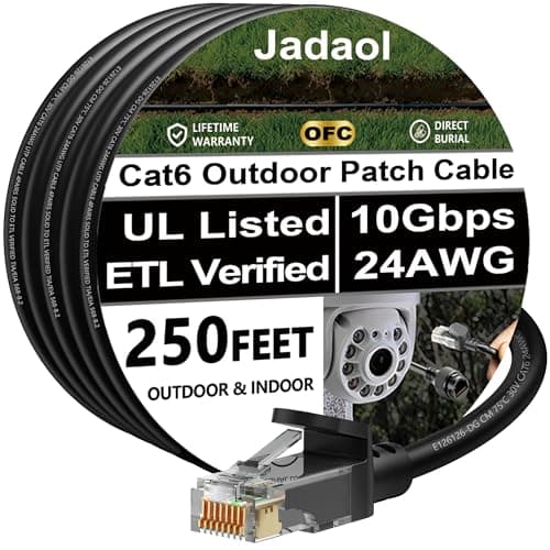 Jadaol Ethernet Cable 50 ft, Supports Cat 8 / Cat 7 Standard, High ...