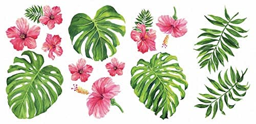 Tropical wall decals, fruit wall stickers, free UK delivery