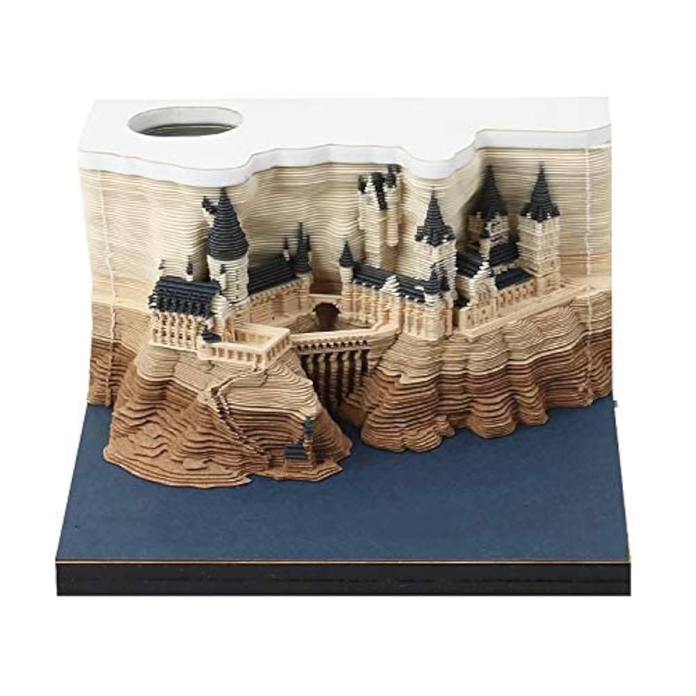 3D Magical Wizard Castle Note Pads with Light, Omoshiroi Note ...