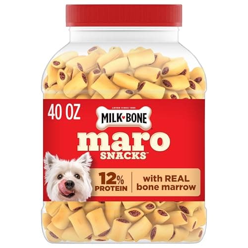 Milk-Bone Flavour Snacks Dog Biscuits, Crunchy Oven Baked Dog Treats in 3 Assorted Meat Flavours made with Real Chicken, Mini Snacks for Frequent Rewards, 850 g (Pack of 3)